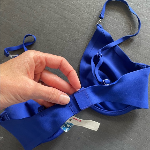 Free People Ari Underwire Neo Bra In Blue Flame - Picture 4 of 6